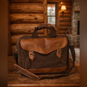 Vintage Cabela's Leather and Canvas Hunting Bag